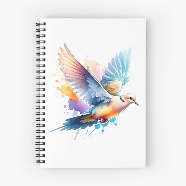 Item preview, Watercolor Flying Mourning Dove  designed and sold by TheAnimalZ00.