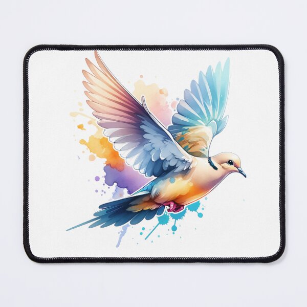 Item preview, Watercolor Flying Mourning Dove  designed and sold by TheAnimalZ00.