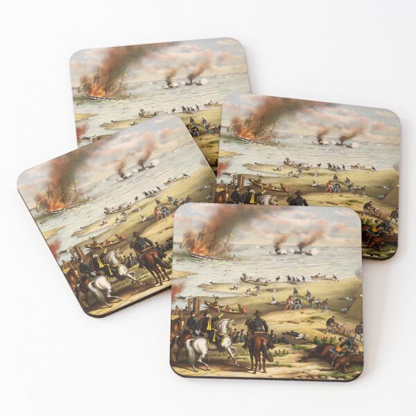 Item preview, American Civil War - Battle of Hampton Roads/Battle of Ironclads - Naval Battles - 1862 designed and sold by TheHappyK.