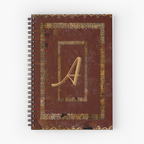 Item preview, Old Leather Look Book Cover Monogrammed Letter A designed and sold by JoolyA.
