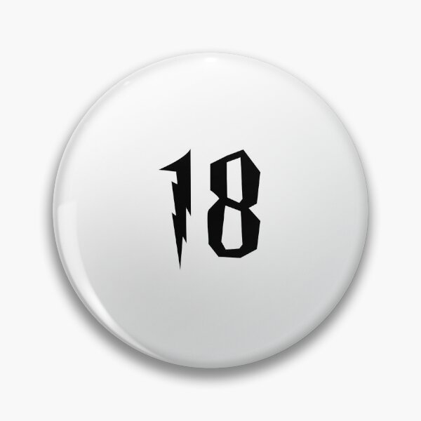 Item preview, 18, eighteen, black, Harry P designed and sold by Numbers-Art.