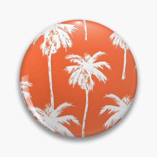 Item preview, tropical white palms with an orange background designed and sold by dcrc.