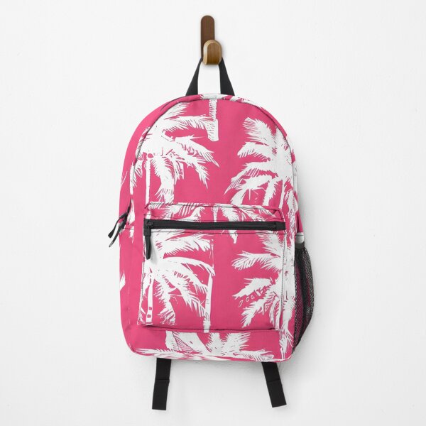 Item preview, tropical white palms with a pink background designed and sold by dcrc.