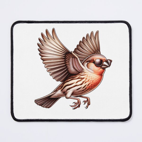 Item preview, House Finch Flying designed and sold by TheAnimalZ00.