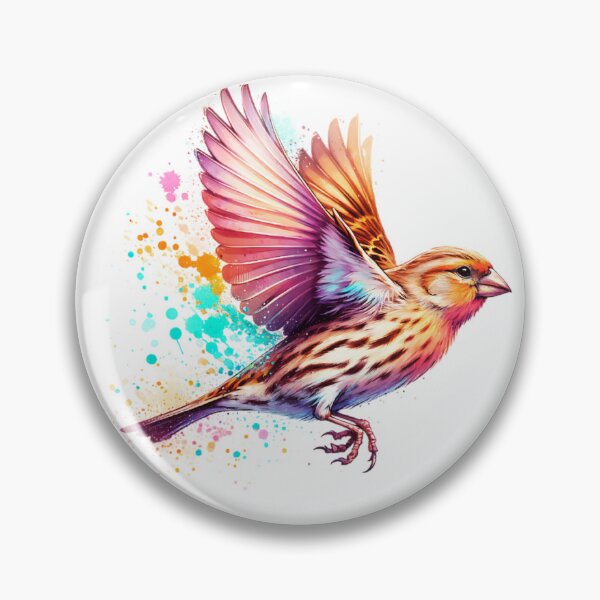 Item preview, Watercolor Flying House Finch  designed and sold by TheAnimalZ00.