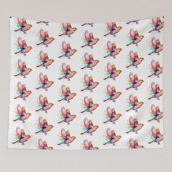 Item preview, Watercolor Flying House Finch  designed and sold by TheAnimalZ00.