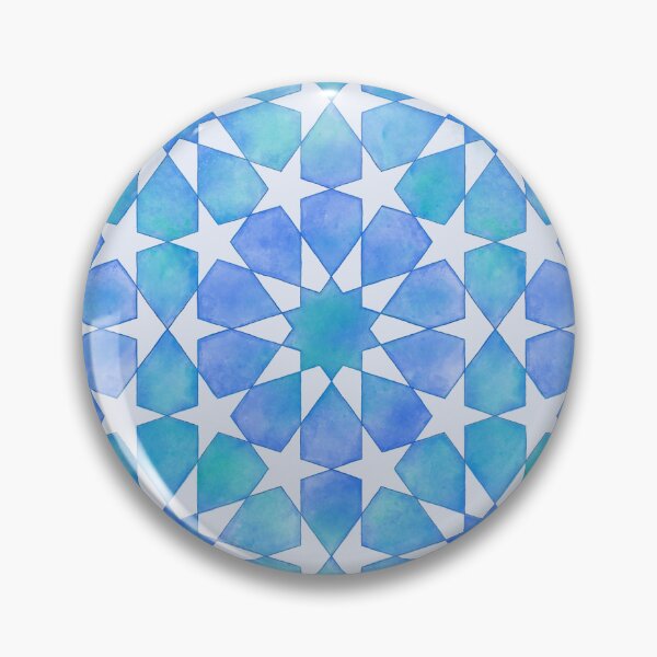 Item preview, Islamic Geometry Zellige Tiling Pattern designed and sold by leafandberryart.
