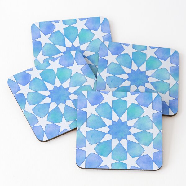 Item preview, Islamic Geometry Zellige Tiling Pattern designed and sold by leafandberryart.