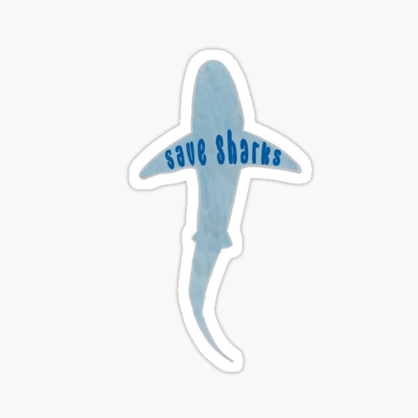 Save sharks! Sticker