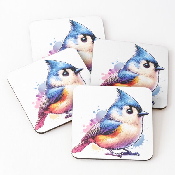 Item preview, Watercolor Tufted Titmouse designed and sold by TheAnimalZ00.