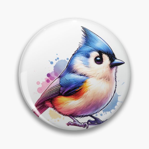 Item preview, Watercolor Tufted Titmouse designed and sold by TheAnimalZ00.