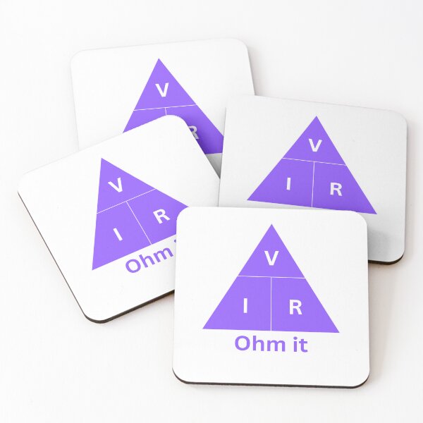 Item preview, Ohm it | Purple and White Ohm's Law designed and sold by Bridget Beswick.