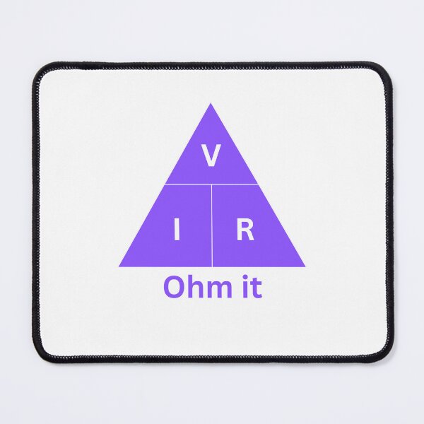 Item preview, Ohm it | Purple and White Ohm's Law designed and sold by Bridget Beswick.