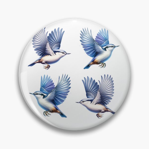 Item preview, White Breasted Nuthatch Birds designed and sold by TheAnimalZ00.