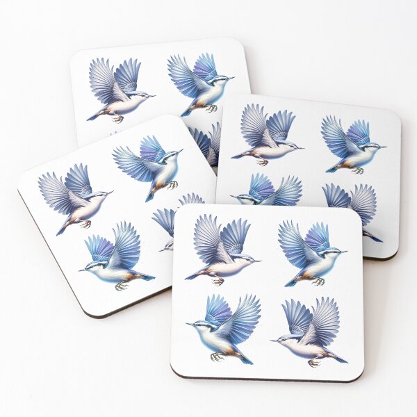 Item preview, White Breasted Nuthatch Birds designed and sold by TheAnimalZ00.