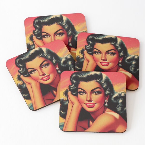Item preview, Vintage Woman Portrait designed and sold by PulpVintage.