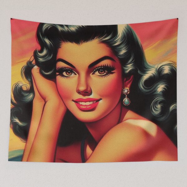 Item preview, Vintage Woman Portrait designed and sold by PulpVintage.