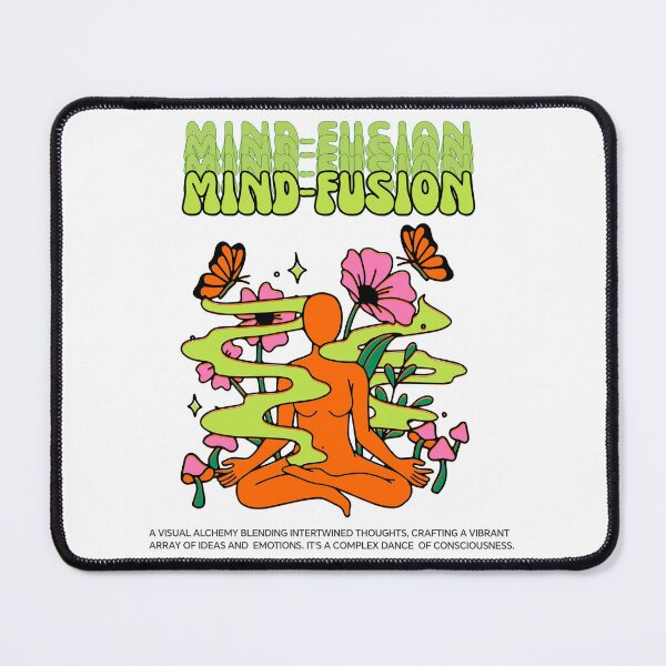 Item preview, T-shirt with green psychedelic illustration in neon and orange designed and sold by Mahilis.