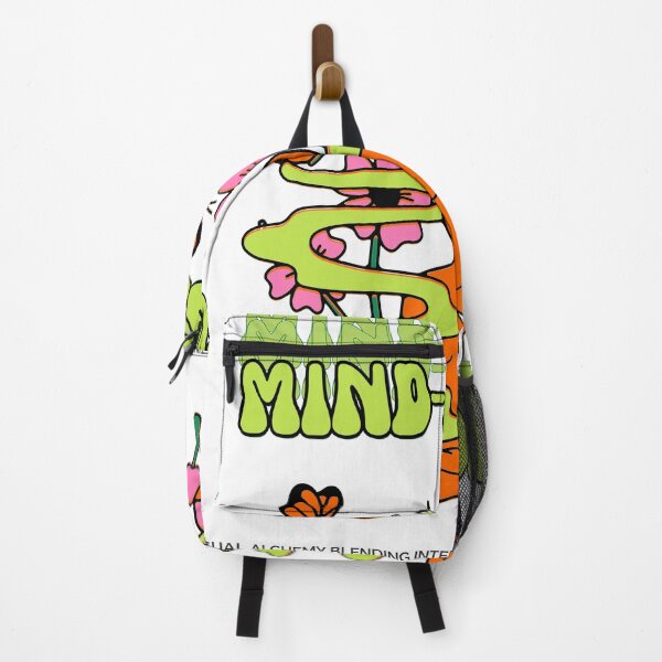 Item preview, T-shirt with green psychedelic illustration in neon and orange designed and sold by Mahilis.