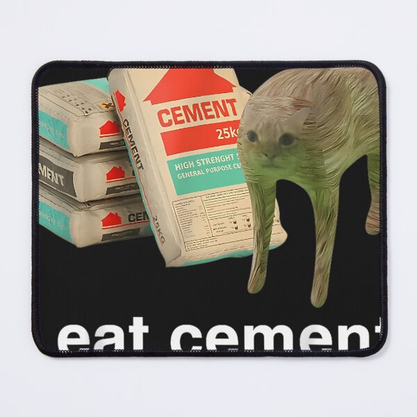 Item preview, I Eat Cement Cursed Cat Funny Oddly Specific Meme T-Shirt designed and sold by Yolandahamplin.