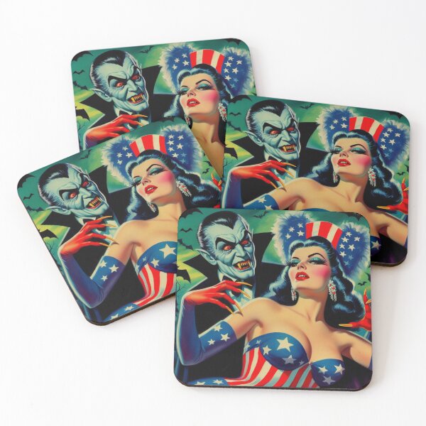 Item preview, Vintage Horror Pin-Up designed and sold by PulpVintage.