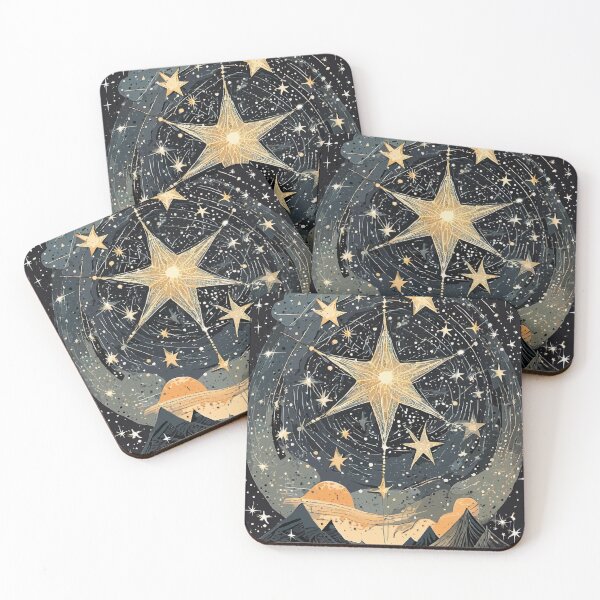 Item preview, Starry Nightscapes: Abstract Constellation Art designed and sold by bb-15artstudio.