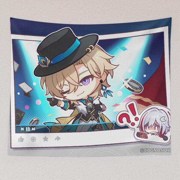 Item preview, Aventurine Single-Panel Illustration - Honkai: Star Rail designed and sold by kazatodoesart.