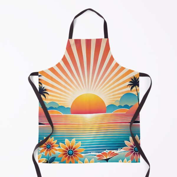 Item preview, Groovy Retro Vintage 70s Colorful Beach Summer Sunset designed and sold by Prints and Lifestyle.