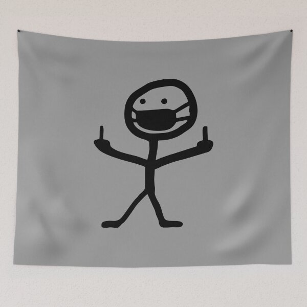Item preview, Stickman Pointing Finger designed and sold by kevzadevinca.