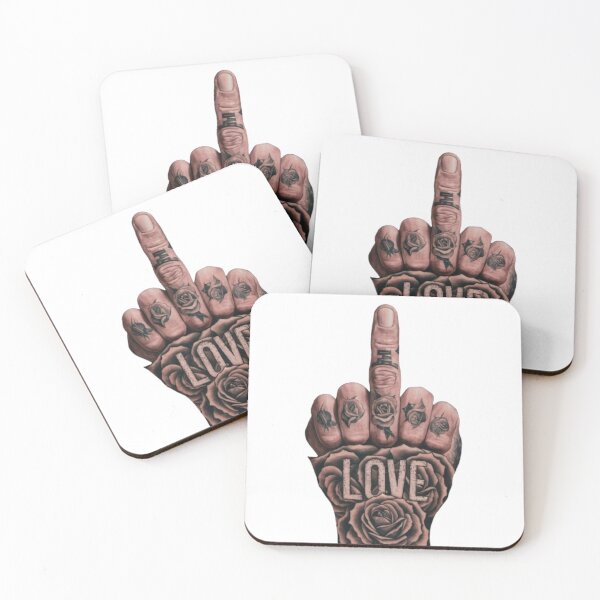 Artikelvorschau, Mittelfinger Liebe entworfen und verkauft von Flirt-Teez.