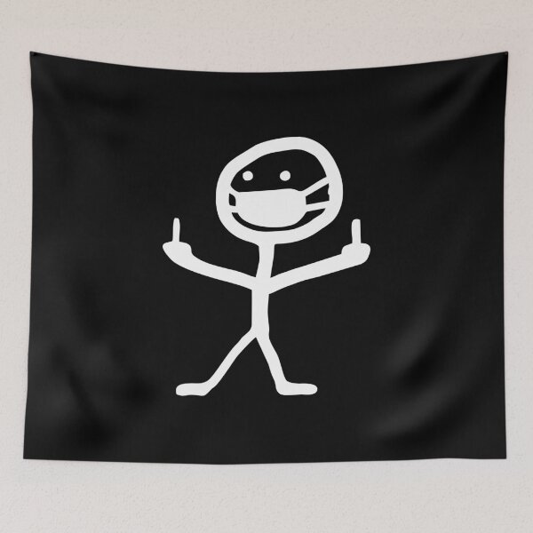 Item preview, Stickman Pointing Finger designed and sold by kevzadevinca.