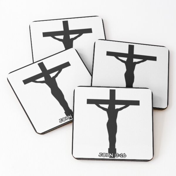 Item preview, UNIT 713, john 3:16 , black cross 1 designed and sold by Unit713-Shop.