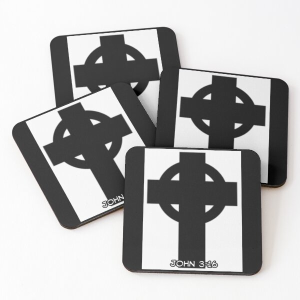 Item preview, UNIT 713, john 3:16 , black cross 2 designed and sold by Unit713-Shop.