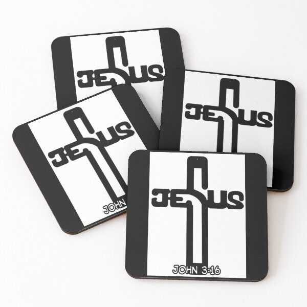 Item preview, UNIT 713, john 3:16 , black cross 3 designed and sold by Unit713-Shop.