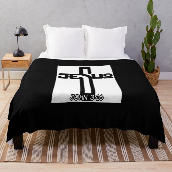 Item preview, UNIT 713, john 3:16 , black cross 3 designed and sold by Unit713-Shop.