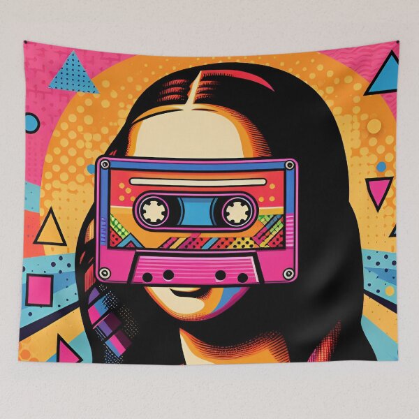 Item preview, Retro Melody: Mona Lisa Reimagined designed and sold by DJ-Portable.