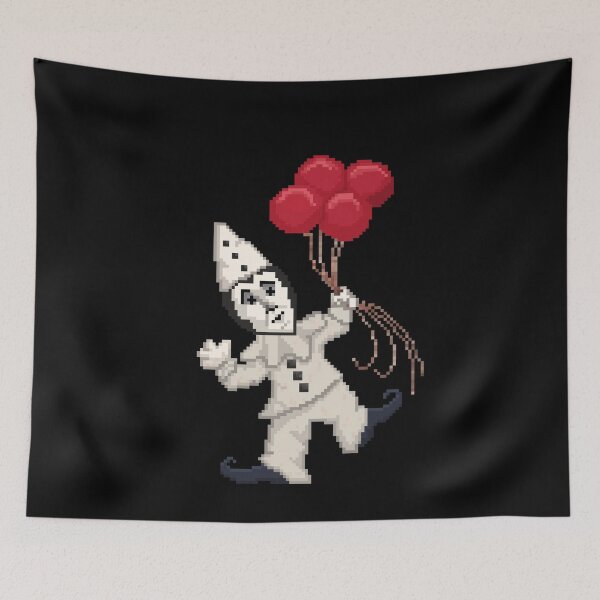 Aperçu de l'œuvre Pierrot Clown Pixelart créée et vendue par PixelPeepers.