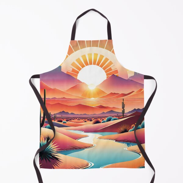 Item preview, Groovy Retro Vintage 70s Colorful Desert Summer Sunrise designed and sold by Prints and Lifestyle.