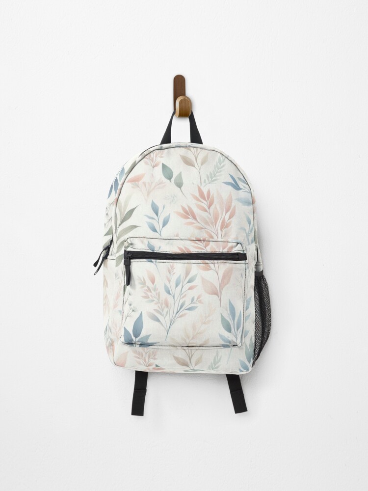 Thumbnail 1 of 3, Backpack, Soft Tranquil Spring Pattern designed and sold by FineArtsPro.