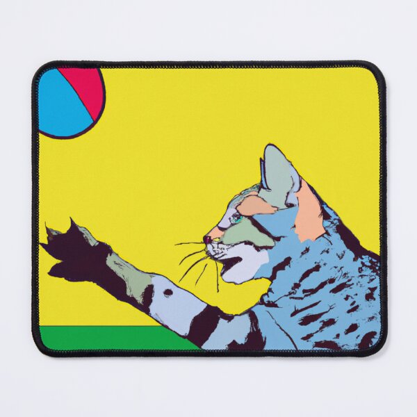 Item preview, Adorable cat playing with ball-Edited AI generated art designed and sold by Frostp.