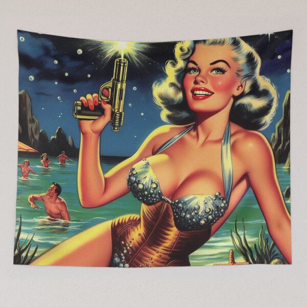 Item preview, Vintage Summer Pin-Up designed and sold by PulpVintage.