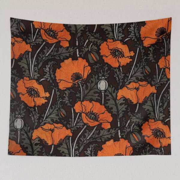 Item preview, Art Nouveau Poppies designed and sold by princessbunhead.