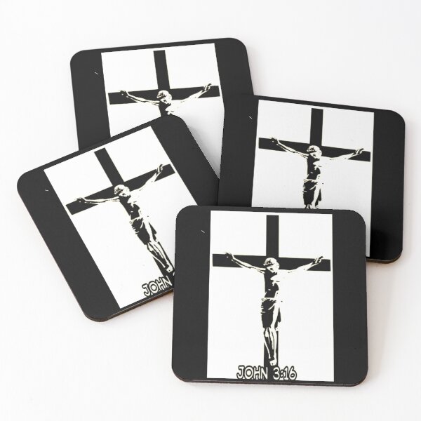 Item preview, UNIT 713, john 3:16 , black cross 4 designed and sold by Unit713-Shop.
