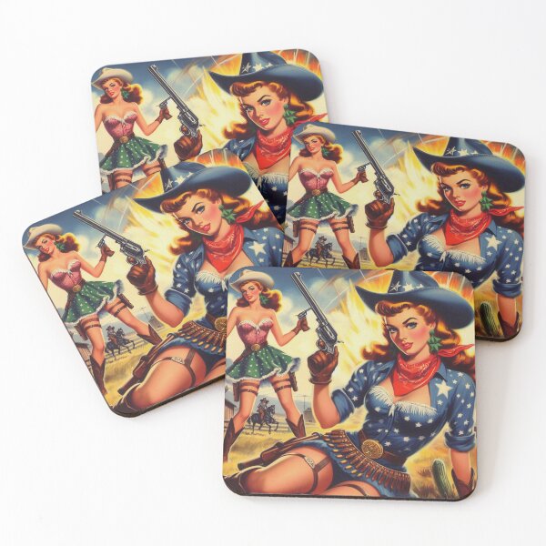 Item preview, Vintage Western Girls designed and sold by PulpVintage.
