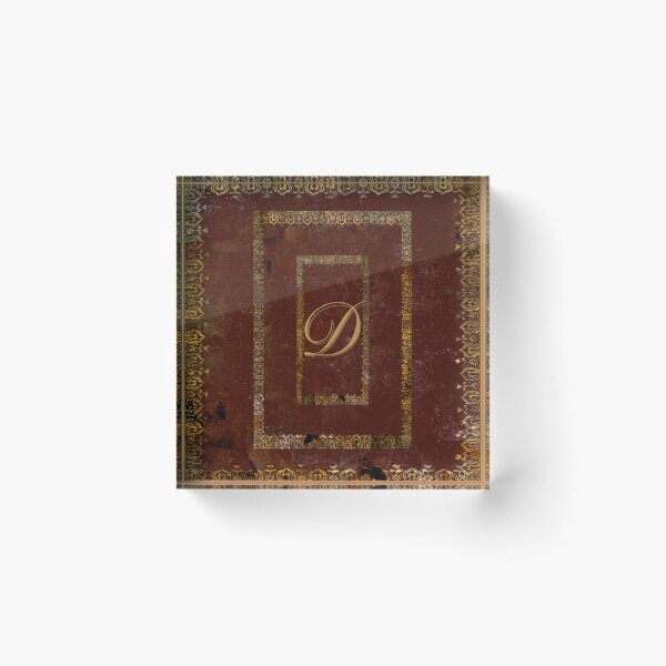 Item preview, Old Leather Look Book Cover Monogrammed Letter D designed and sold by JoolyA.