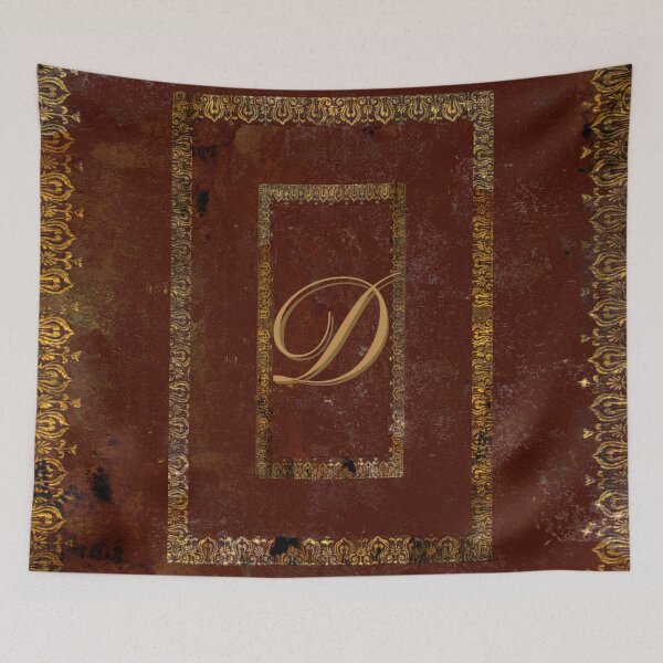 Item preview, Old Leather Look Book Cover Monogrammed Letter D designed and sold by JoolyA.