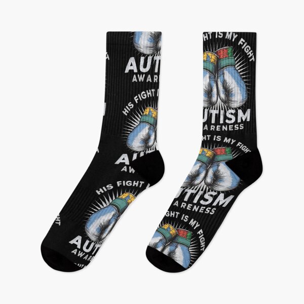 Item preview, His Fight Is My Fight Autism Awarness designed and sold by PlanetMarker.