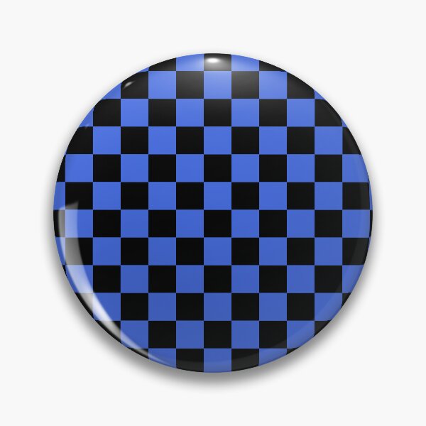 Item preview, Small Checkered - Black and Royal Blue designed and sold by JustPatterns2.