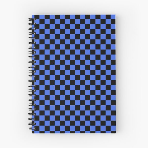 Item preview, Small Checkered - Black and Royal Blue designed and sold by JustPatterns2.