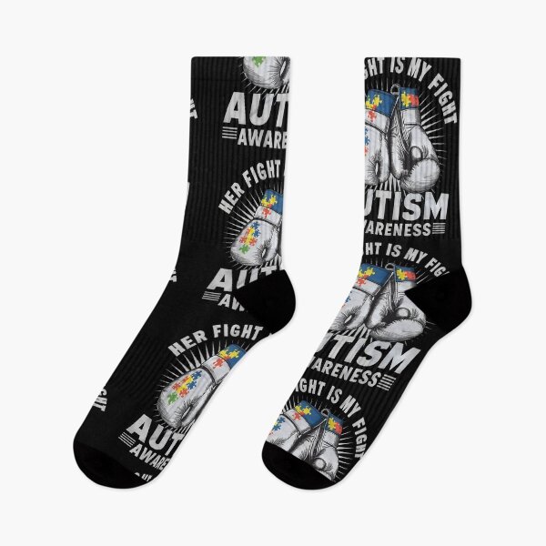 Item preview, Her Fight Is My Fight Autism Awarness designed and sold by PlanetMarker.